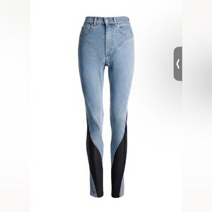 MUGLER X HM COLLAB JEANS SIZE 2